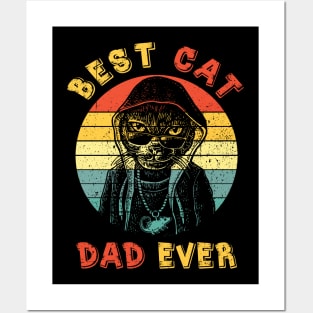 Best Cat Dad Ever Posters and Art